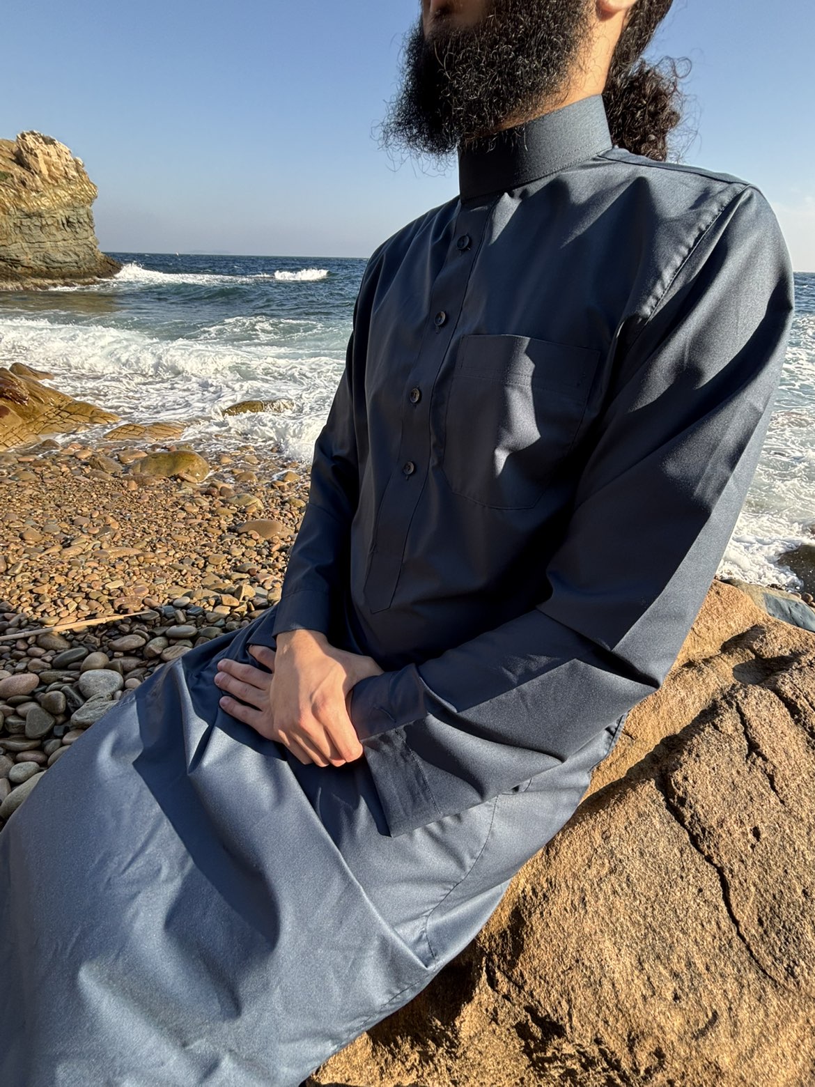 Qamis Al-Aseel Gris Ardoise